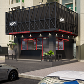 My New Project " Buns Cafe " (Sketchup+V-ray+PS) Ein Projekt aus dem Bereich 3-D-Modellierung und Innendesign von Kiran Babu Abdul Rahaman - 31.01.2021