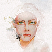 My project in Illustrated Portrait in Watercolor course. Watercolor Painting project by fonken_carlos - 02.01.2021