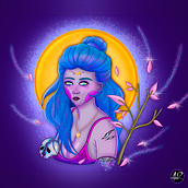 Mi Proyecto del curso: Retrato de personajes femeninos con Procreate. Artistic Drawing, Portrait Drawing, Digital Drawing, Traditional illustration, and Digital Illustration project by Adrianna Rossi - 02.01.2021