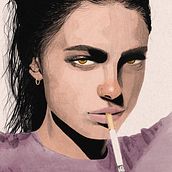 Smoqueen.. Drawing, Artistic Drawing, Portrait Drawing, and Digital Drawing project by Ana Amarante - 02.01.2021