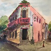 Mi Proyecto del curso: Dibujo arquitectónico con acuarela y tinta. Un progetto di Illustrazione architettonica di alejandroroy475 - 01.02.2021