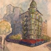 San Francisco streets. Un progetto di Illustrazione architettonica di alejandroroy475 - 01.02.2021