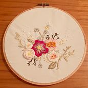 Mi Proyecto del curso: Técnicas básicas de bordado: puntadas, composiciones y gamas cromáticas. Embroider project by Maria Alicia Vecchiet de Kurtz - 02.08.2021