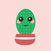 Gráficos vectoriales SVG | Crecimiento de un cactus bebé. Animation, CSS, Web Development, and Graphic Design project by Nayeli Jordan - 02.10.2021