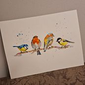 My project in Artistic Watercolor Techniques for Illustrating Birds course . Pictură în acuarelă de Priska - 02.01.2021