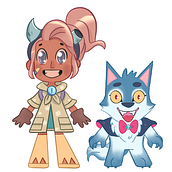 Meu projeto do curso: Design de personagens para animação com Photoshop. Animation, 2D Animation, and Character Design project by Izabelle Leal - 02.01.2021