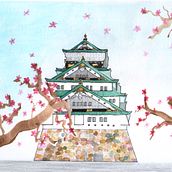 Mi Proyecto del curso: Ilustración en acuarela con influencia japonesa. Een project van Architectuur, Schilderij y Aquarelschilderen van Julieta Piña - 02.02.2021