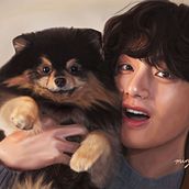 Kim Taehyung (V) . Un progetto di 3D di Minji - 02.02.2021