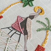 My project in Photo Embroidery on Fabric course. Un progetto di Ricamo di Hanna Nyberg - 02.02.2021