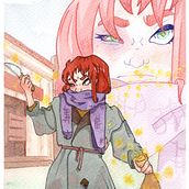 Mi Proyecto del curso: Acuarela y color para cómic e ilustración. Traditional illustration project by Mar Lou - 02.02.2021