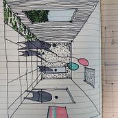 Mi Proyecto del curso: Introducción al dibujo arquitectónico a mano alzada. Drawing project by Dennis Salinas - 02.02.2021
