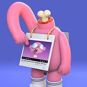 Życie jako reklama. Projekt z dziedziny 3D, Animacje 3D, Animacja postaci, Projektowanie postaci, Projektowanie postaci 3D, Ilustracja w, dawnicza, Trad, c, jna ilustracja, Ilustracja c, frowa, Instagram,  Modelowanie 3D i Portale społecznościowe użytkownika zinkete - 03.02.2021