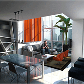 Loft E.P Ciudad Panamá, Panamá. Interiorismo, diseño de muebles.. Decoration, Interior Design, Furniture Design, Making, Interior Decoration, and 3D Modeling project by Hugo Vita - 09.09.2013