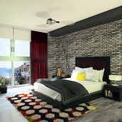 Un poco de N.Y.C en Panamá. Apartamento A. A. Ciudad Panamá. . Interior Architecture, Decoration, Interior Design, Furniture Design, Making, Interior Decoration, and 3D Modeling project by Hugo Vita - 06.03.2014