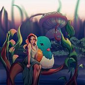 Ghibli-inspired portrait commission . Digital Painting project by Lizzy - 02.03.2021