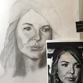 My niece. Drawing project by Susan Regan - 02.03.2021