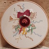 Mi Proyecto del curso: Técnicas avanzadas de bordado: puntadas y composiciones con volumen. Embroider project by gafitas68 - 02.03.2021