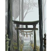 Japón. Een project van Architectuur,  Concept art, Traditionele illustratie y  Architecturale illustratie van florpopla - 03.02.2021