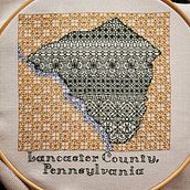 Blackwork Lancaster County. Projekt z dziedziny  Haft użytkownika Megan Elizabeth - 04.02.2021