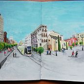 Plaza de Jerez ,Sevilla. Street Art project by cascalesll - 02.12.2021