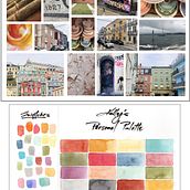 My Personal Palette. Watercolor Painting project by Kelly Angard - 02.04.2021