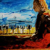 Winter in The Black Forest. Un projet de Peinture acr , et lique de Peter Foggin - 04.02.2021