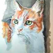 retrato en acuarela de Moritz. Een project van Traditionele illustratie van Beatriu Carlús Bruned - 04.02.2021