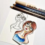Watercolor pencils. Projekt z dziedziny Craft, Kreat, wność,  R i sunek użytkownika Iriska Vohlídková - 04.02.2021
