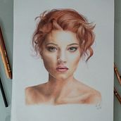 Mi Proyecto del curso:  Retrato realista con lápices de colores. Un proyecto de Ilustración tradicional, Bellas Artes, Dibujo a lápiz, Dibujo, Dibujo de Retrato, Dibujo realista y Dibujo artístico de natalia_warrenp - 04.02.2021