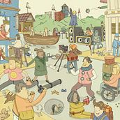The City. Traditional illustration project by hpjp9 - 02.15.2021