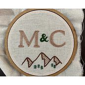 Meu projeto do curso: Letras bordadas: a linha como ferramenta gráfica. Un proyecto de Bordado de esther_perovano - 25.02.2021