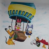 Murales Hab. Infantiles. Fine Arts, Decoration, Drawing, Pencil Drawing, Artistic Drawing, Interior Design, Traditional illustration, Children's Illustration, Painting, Acr, and lic Painting project by Yolanda López Pascual - 02.05.2021