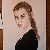 My project in Watercolor Portrait from a Photo course. Watercolor Painting project by Nikki Lloyd - 02.05.2021