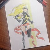 Ms. Marvel. Pencil Drawing project by E Martini Paz - 02.06.2021