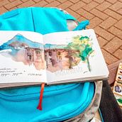 Rosa Khutor. Een project van Aquarelschilderen van Вероника Шабанова - 06.02.2021