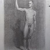Mi Proyecto del curso: Dibujo realista de la figura humana. Drawing, Pencil Drawing, Figure Drawing, and Realistic Drawing project by agustintorri - 02.06.2021