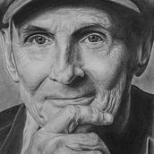 James Taylor. Drawing, and Portrait Drawing project by Toby Mandelman - 02.06.2021