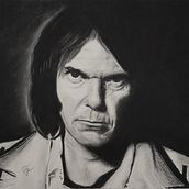 Neil Young. Drawing, and Portrait Drawing project by Toby Mandelman - 02.06.2021