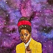 Portrait of Amanda Gorman. Watercolor Painting project by Juan Pablo Tovar - 02.07.2021