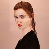 My project in Watercolor Portrait from a Photo course. Un proyecto de Pintura a la acuarela de Paola M. - 07.02.2021