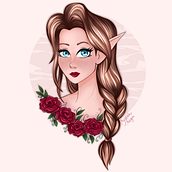 My project in Female Character Portraits in Procreate course. Digital Illustration project by Dani O - 02.07.2021