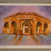 My project - Indian Palace. Architectural Illustration project by Davide Memmola - 02.07.2021