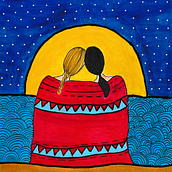 Artistic Illustration: Friendship Ein Projekt aus dem Bereich Traditionelle Illustration von lucy_meis - 07.02.2021