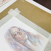 Mi Proyecto del curso: Retrato artístico en acuarela. Watercolor Painting project by Carolina Fernández López - 02.08.2021