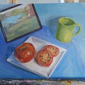 My project in Oil Painting for Beginners course. Un proyecto de Pintura al óleo de Claudine Dufour - 08.02.2021