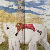 Kvitebjørn kong Valemon. Children's Illustration, Ink Illustration, Sketchbook, Sketching, and Watercolor Painting project by jorunmarie - 02.08.2021