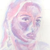 Meu projeto do curso: Retrato artístico em aquarela.  project by millaorlandi - 02.08.2021
