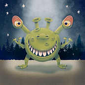 My project in Digital Illustration with Procreate course. Projekt z dziedziny Projektowanie postaci, Ilustracje dla dzieci, Kreat, wność, R, sunek c, frow, Ilustracja c i frowa użytkownika kb_notes - 08.02.2021