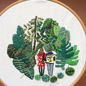 My project in Introduction to Botanical Embroidery course. Un progetto di Ricamo di Margarida Vasconcelos - 08.02.2021