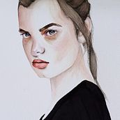 Mi Proyecto del curso: Retrato en acuarela a partir de una fotografía. Un proyecto de Pintura a la acuarela de pau_jazz12 - 08.02.2021